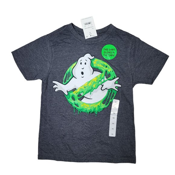Mad Engine NWT  Ghost busters glow in the dark tee shirt kids size XS halloween - Picture 1 of 9